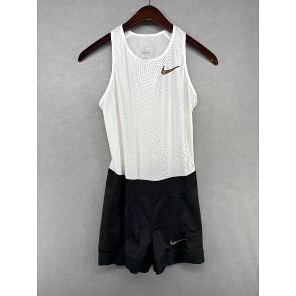 Nike Pro Elite '18 Track & Field Sleeveless Speedsuit Whit Medallist Women M New - Picture 1 of 7